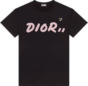 kaws x dior logo t-shirt black|where to buy kaws dior.